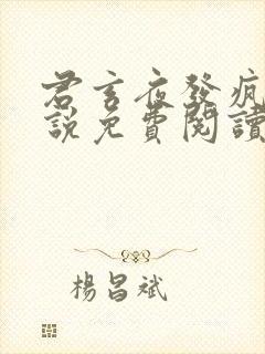 君玄夜发疯的小说免费阅读