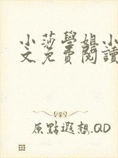 小莎学姐小说全文免费阅读最新章节