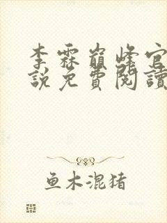李霖巅峰官场小说免费阅读无弹窗