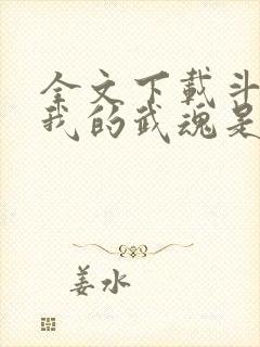全文下载斗罗之我的武魂是魂环封面
