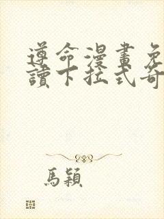 遵命漫画免费阅读下拉式奇妙漫画封面