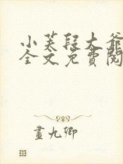 小芙段大爷小说全文免费阅读