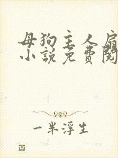母狗主人扇耳光小说免费阅读
