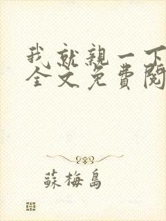 我就亲一下小说全文免费阅读