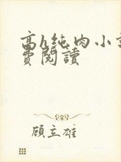 高h纯肉小说免费阅读封面