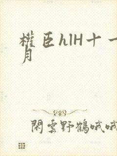 权臣hlH十一月
