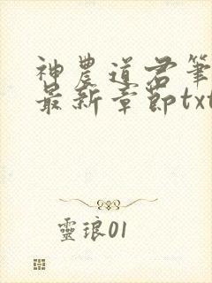 神农道君笔趣阁最新章节txt
