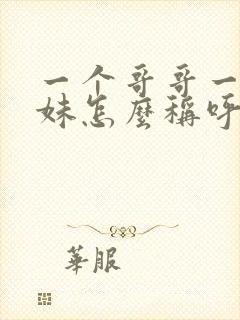 一个哥哥一个妹妹怎么称呼封面