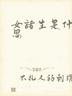 女诸生是什么意思