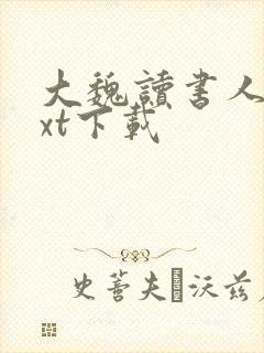 大魏读书人 txt下载