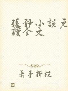 张静小说免费阅读全文