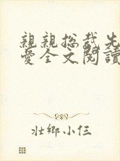 亲亲总裁先上后爱全文阅读封面