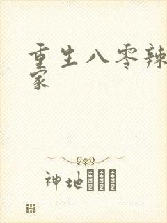 重生八零辣妻当家