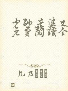 少帅老婆又跑了免费阅读全文