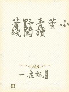 萧野青萱小说在线阅读封面