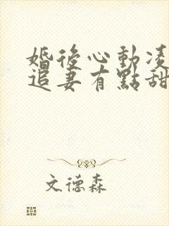婚后心动凌,总追妻有点甜