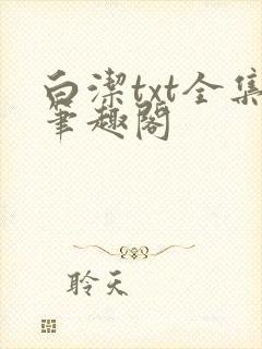 白洁txt全集笔趣阁