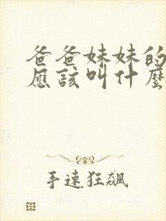 爸爸妹妹的儿子应该叫什么