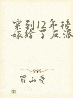 穿到12年后我嫁给了反派大反派 小说免费