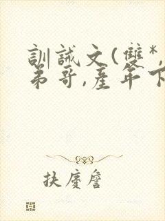 训诫文(双*,弟哥,产年下)小说