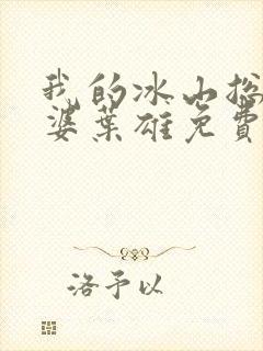 我的冰山总裁老婆叶雄免费阅读