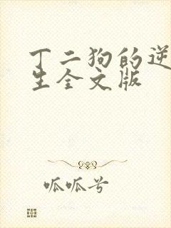 丁二狗的逆袭人生全文版