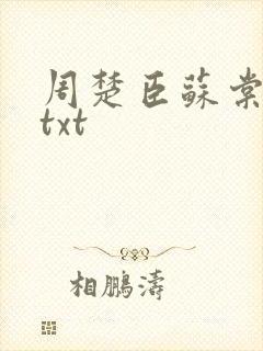 周楚臣苏棠全文txt