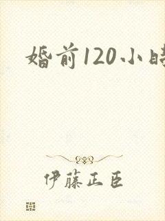 婚前120小时封面
