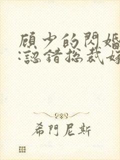 顾少的闪婚娇妻:认错总裁嫁对郎
