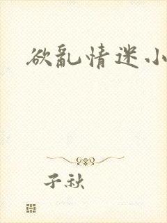 欲乱情迷小说