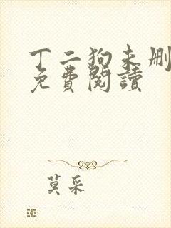 丁二狗未删减版免费阅读