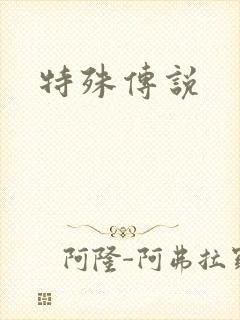 特殊传说封面