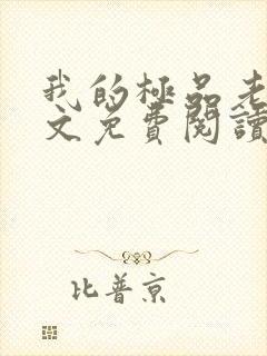 我的极品老婆全文免费阅读封面