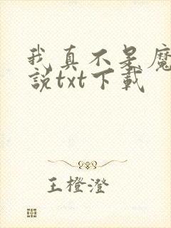 我真不是魔神小说txt下载