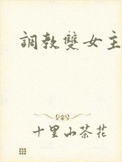 调教双女主小说