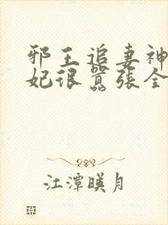 邪王追妻神医狂妃很嚣张全文免费