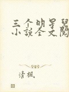 三个明星儿媳妇小说全文阅读