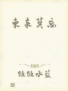 东来莫忘封面