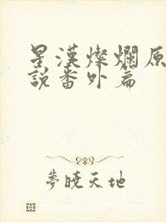 星汉灿烂原著小说番外篇