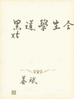 黑道学生全集txt封面