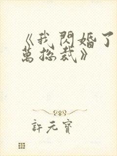 《我闪婚了个亿万总裁》