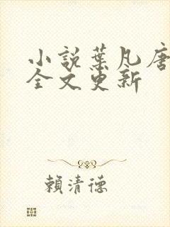 小说叶凡唐若雪全文更新