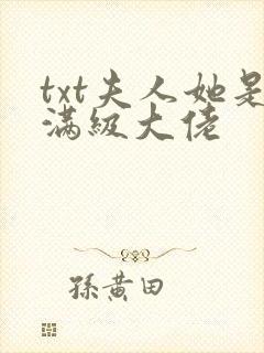 txt夫人她是满级大佬