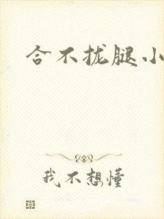 合不拢腿小说