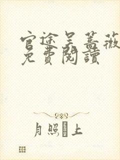 官途吴蔷薇全文免费阅读