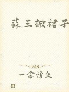 苏三掀裙子