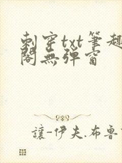 刺穿txt笔趣阁无弹窗封面