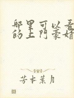 哪里可以看女神的上门豪婿完整版全文阅读