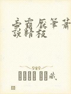 帝霸厌笔萧生小说精校