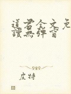 道君全文免费阅读无弹窗封面